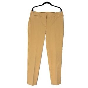Talbots Chatham Curvy Ankle Pants Tan Khaki Size 14W